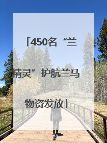 450名“兰精灵”护航兰马物资发放