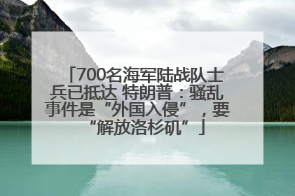 700名海军陆战队士兵已抵达 特朗普：骚乱事件是“外国入侵”，要“解放洛杉矶”