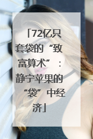 72亿只套袋的“致富算术”：静宁苹果的“袋”中经济